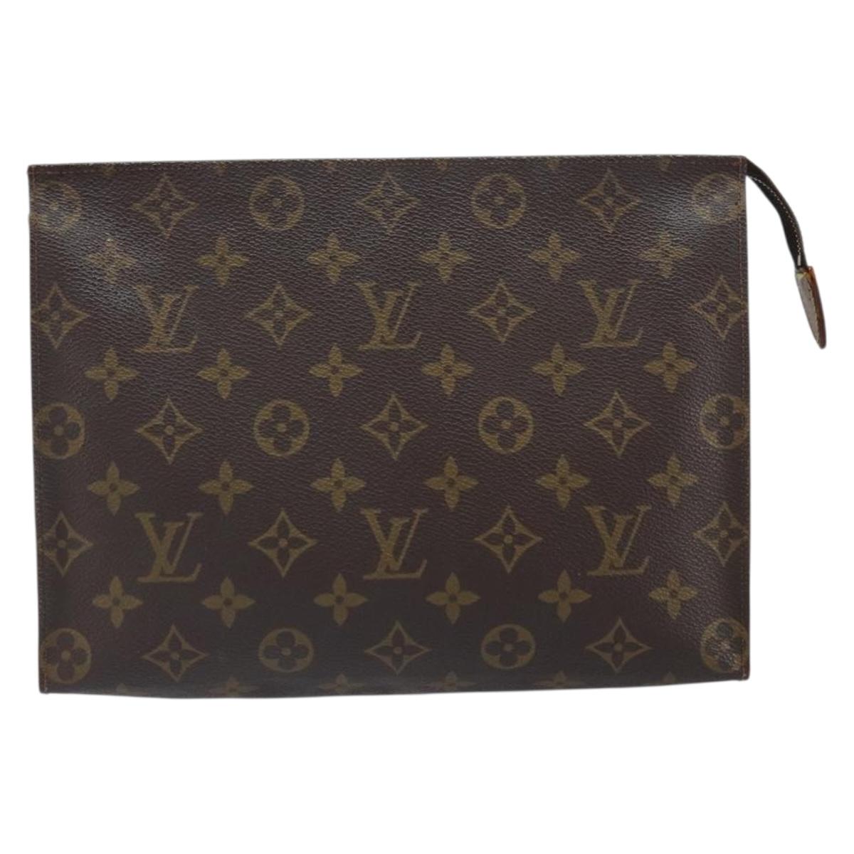 LOUIS VUITTON Monogram Poche Toilette 26 Pouch M47542 LV Auth 161307