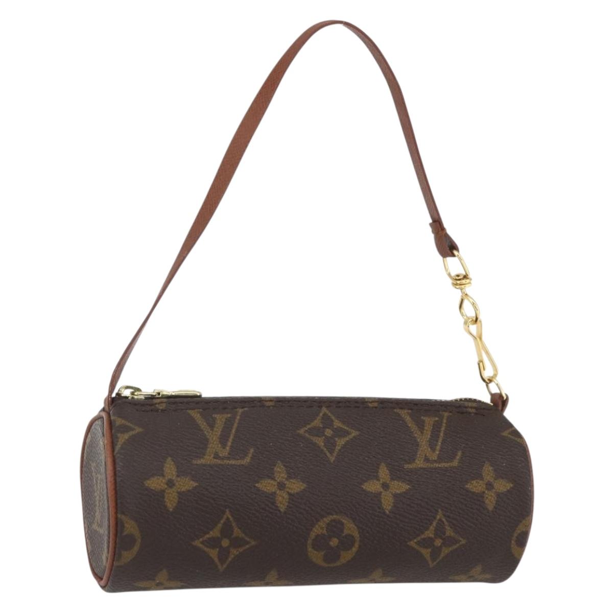 LOUIS VUITTON Monogram Papillon Pouch LV Auth 161309