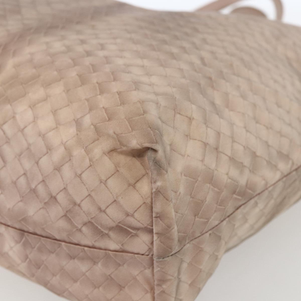 BOTTEGA VENETA Tote Bag Nylon Pink Auth 161323