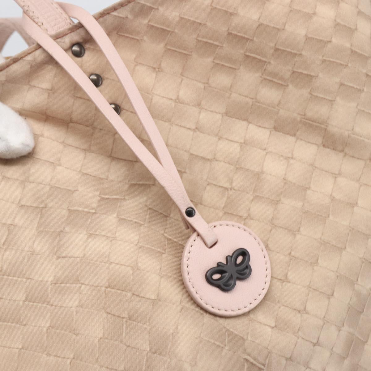 BOTTEGA VENETA Tote Bag Nylon Pink Auth 161323