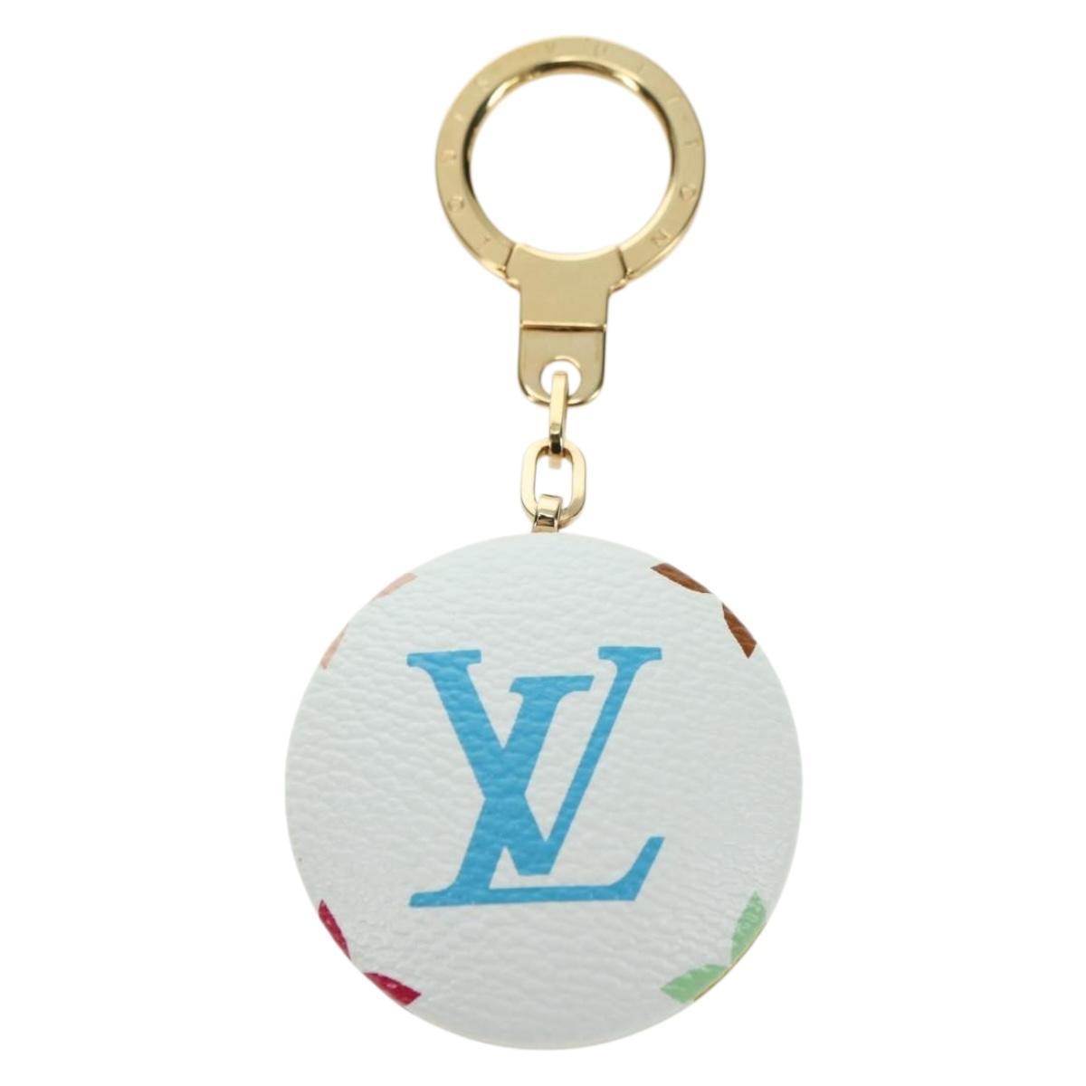 LOUIS VUITTON Monogram Multicolor Astropill Charm White M51911 LV Auth 161336V