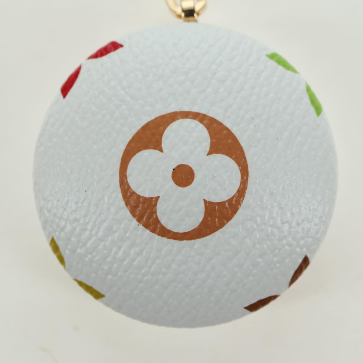 LOUIS VUITTON Monogram Multicolor Astropill Charm White M51911 LV Auth 161336V