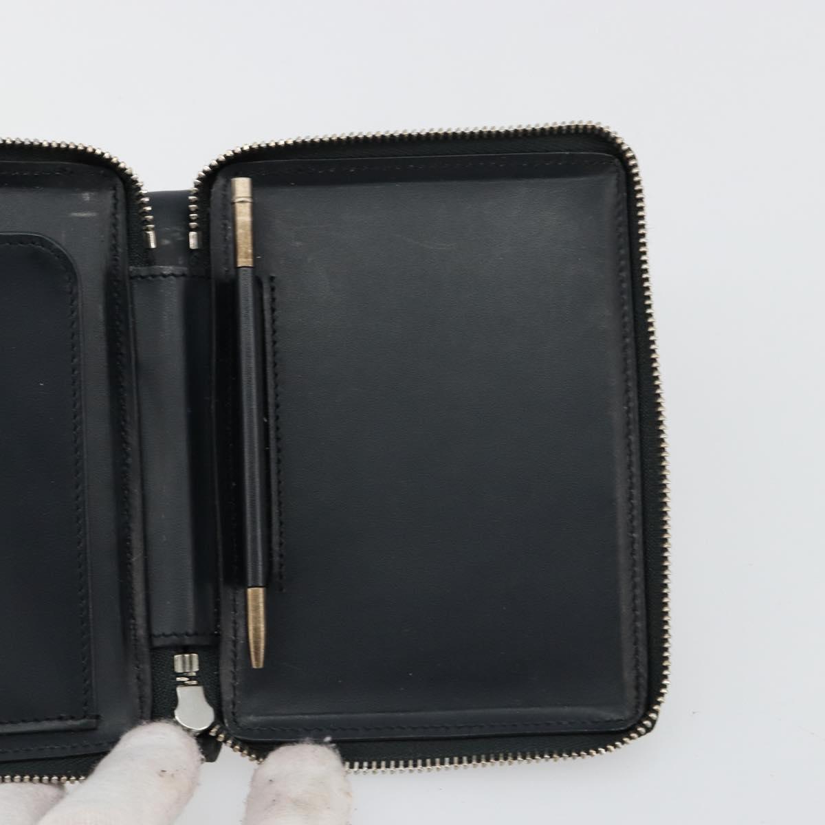 LOUIS VUITTON Damie Grasset Petit Monet Wallet Black M92170 LV Auth 161340