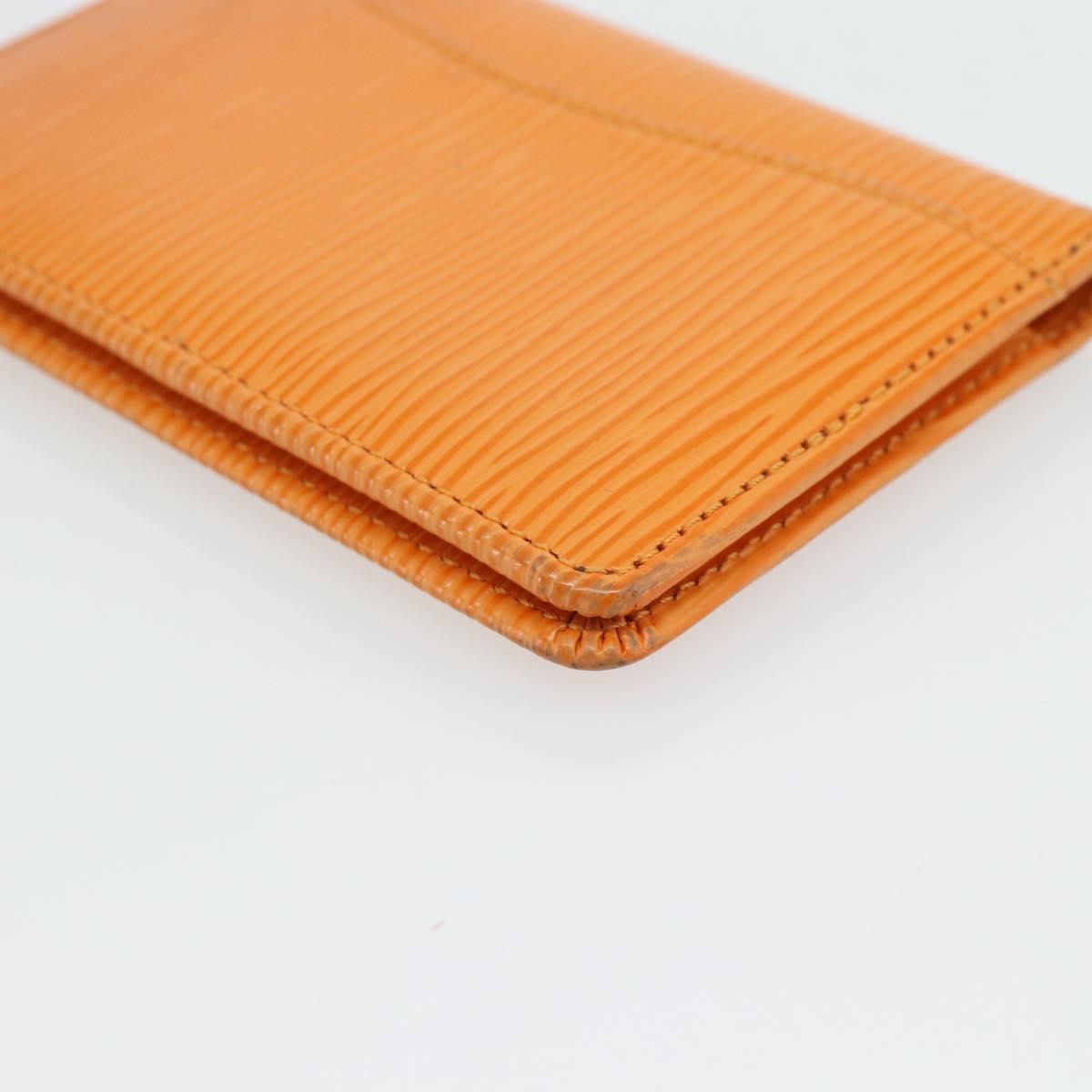 LOUIS VUITTON Epi Organizer De Poch Card Case Orange M6358H LV Auth 161341