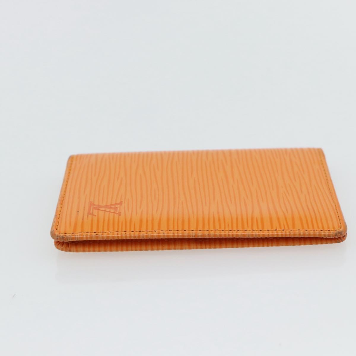 LOUIS VUITTON Epi Organizer De Poch Card Case Orange M6358H LV Auth 161341