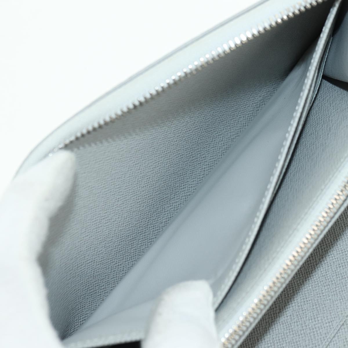 LOUIS VUITTON Monogram White Zippy Organizer Wallet Black M67824 LV Auth 161342M