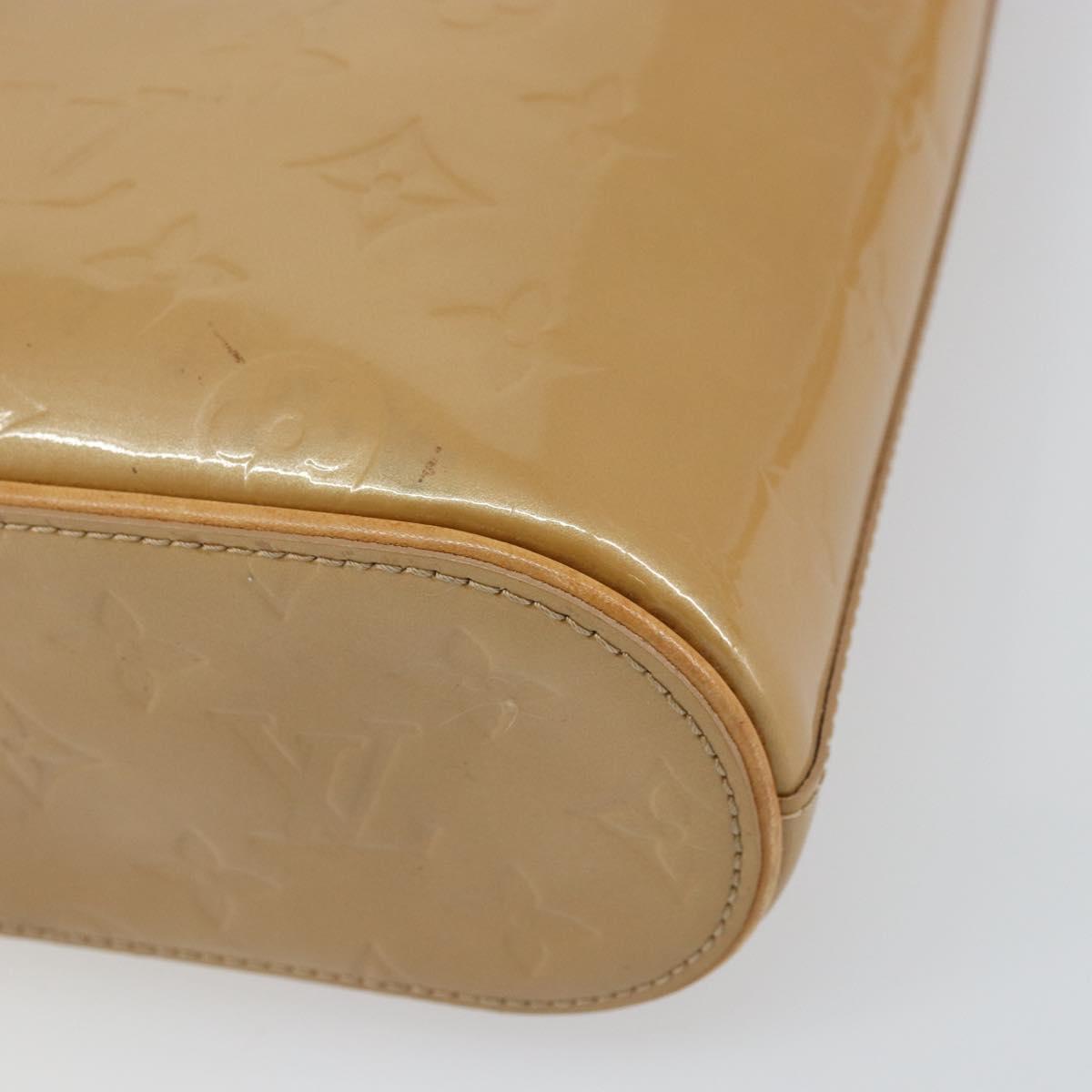 LOUIS VUITTON Vernis Stillwood Vertical Hand Bag Noisette M91364 LV Auth 161365