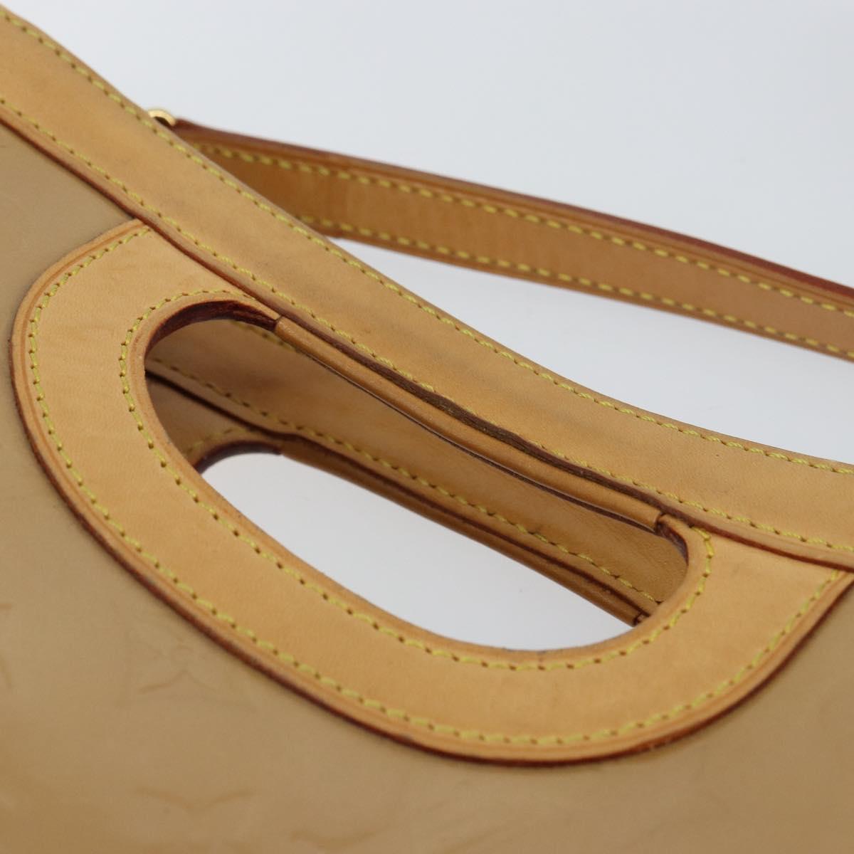 LOUIS VUITTON Vernis Stillwood Vertical Hand Bag Noisette M91364 LV Auth 161365