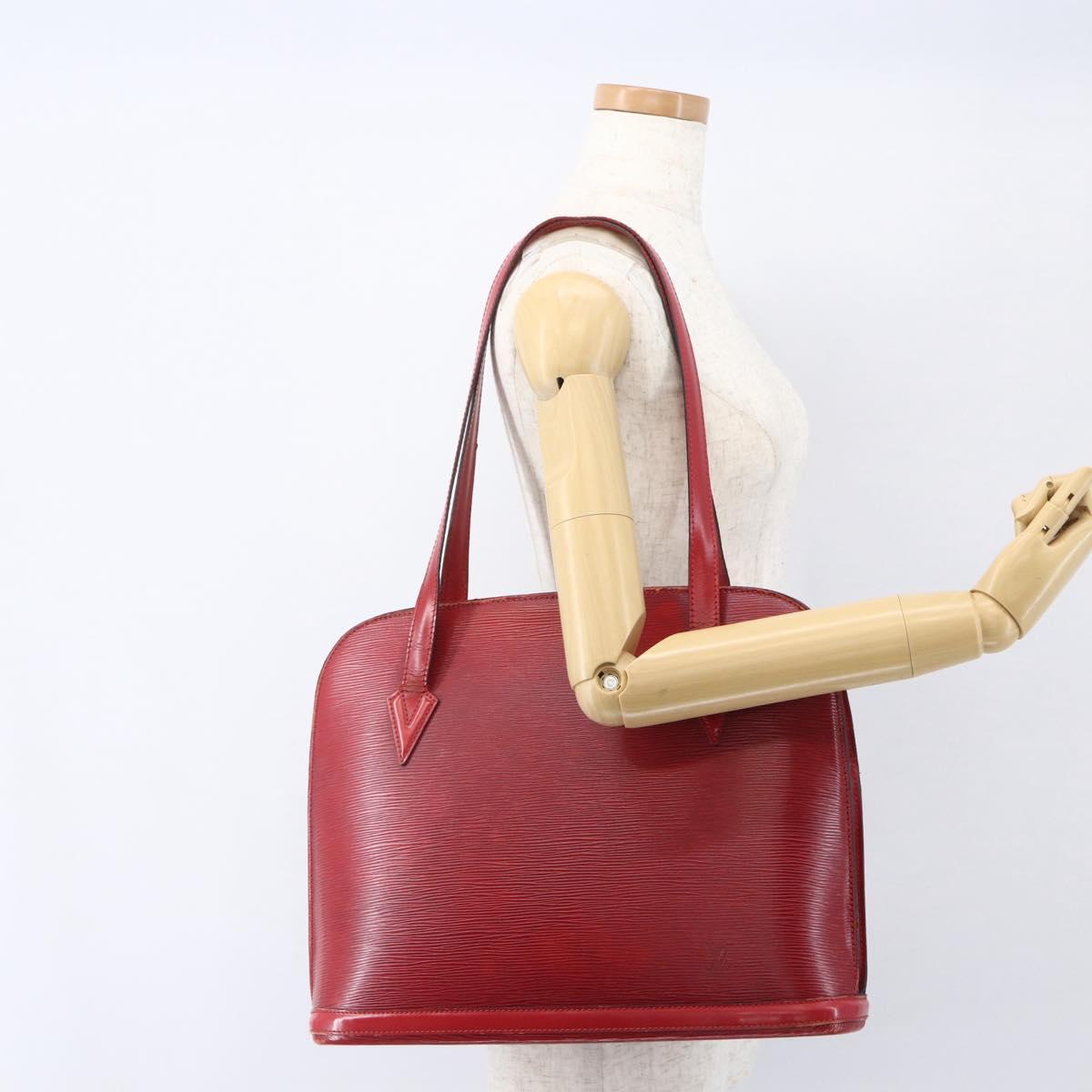 LOUIS VUITTON Epi Lussac Shoulder Bag Red M52287 LV Auth 161367