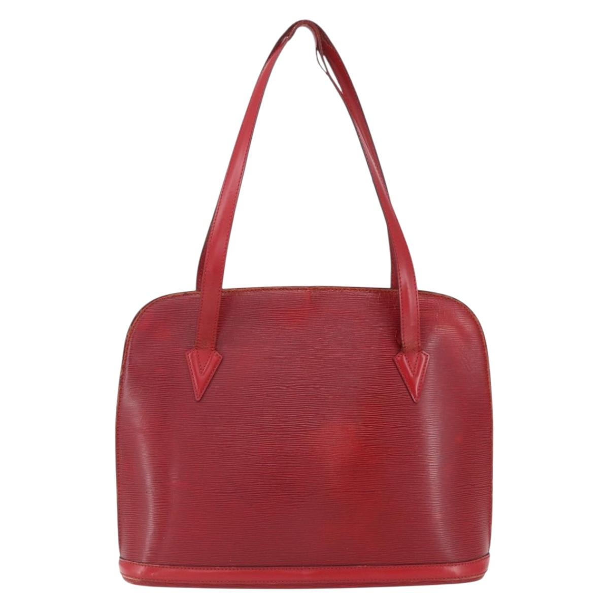 LOUIS VUITTON Epi Lussac Shoulder Bag Red M52287 LV Auth 161367
