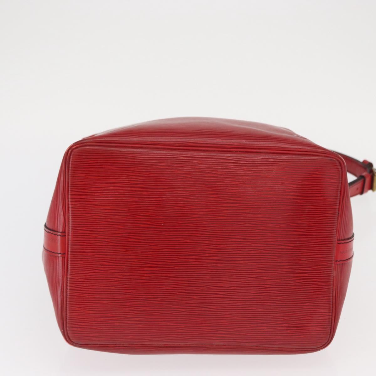 LOUIS VUITTON Epi Petit Noe Shoulder Bag Red M44107 LV Auth 161368