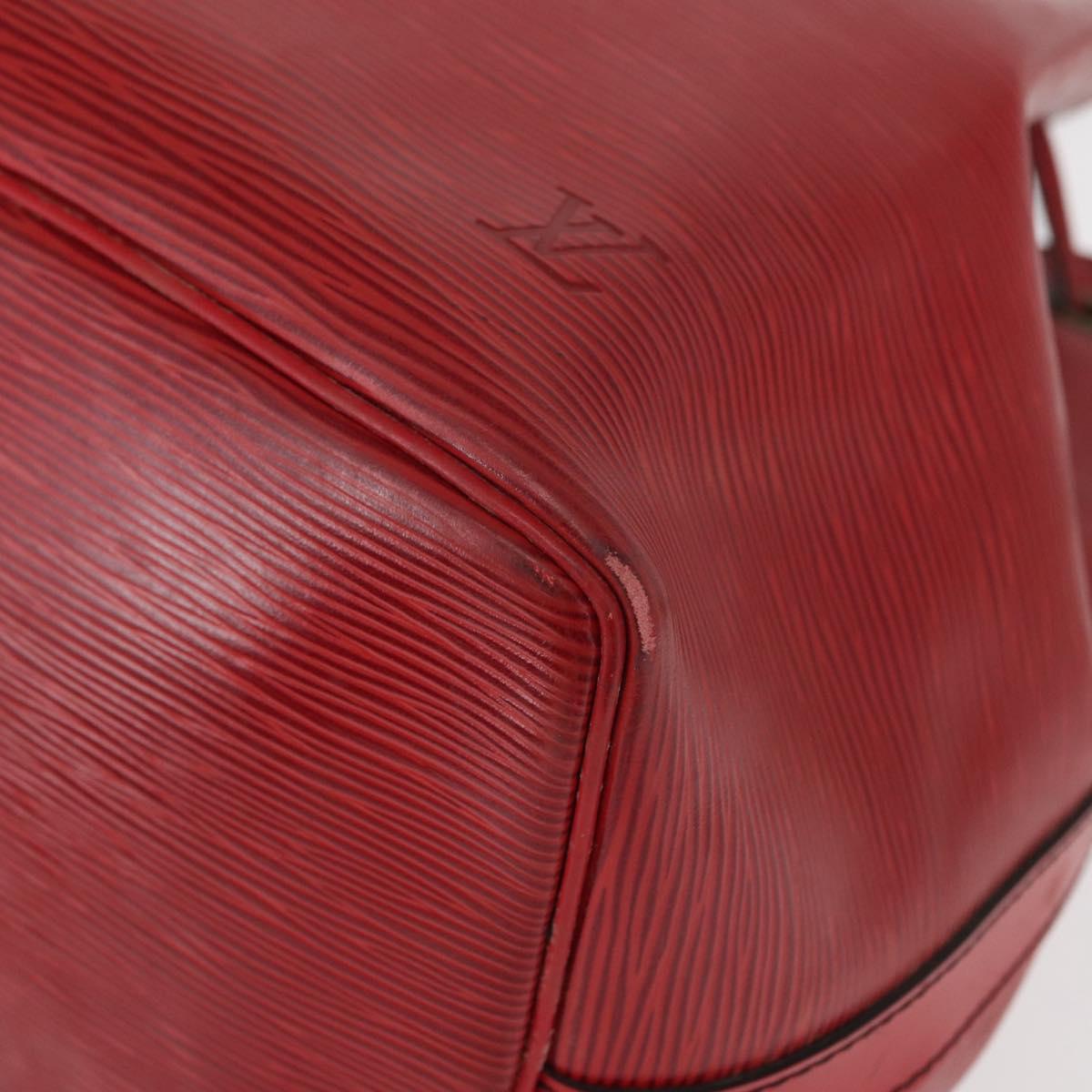 LOUIS VUITTON Epi Petit Noe Shoulder Bag Red M44107 LV Auth 161368