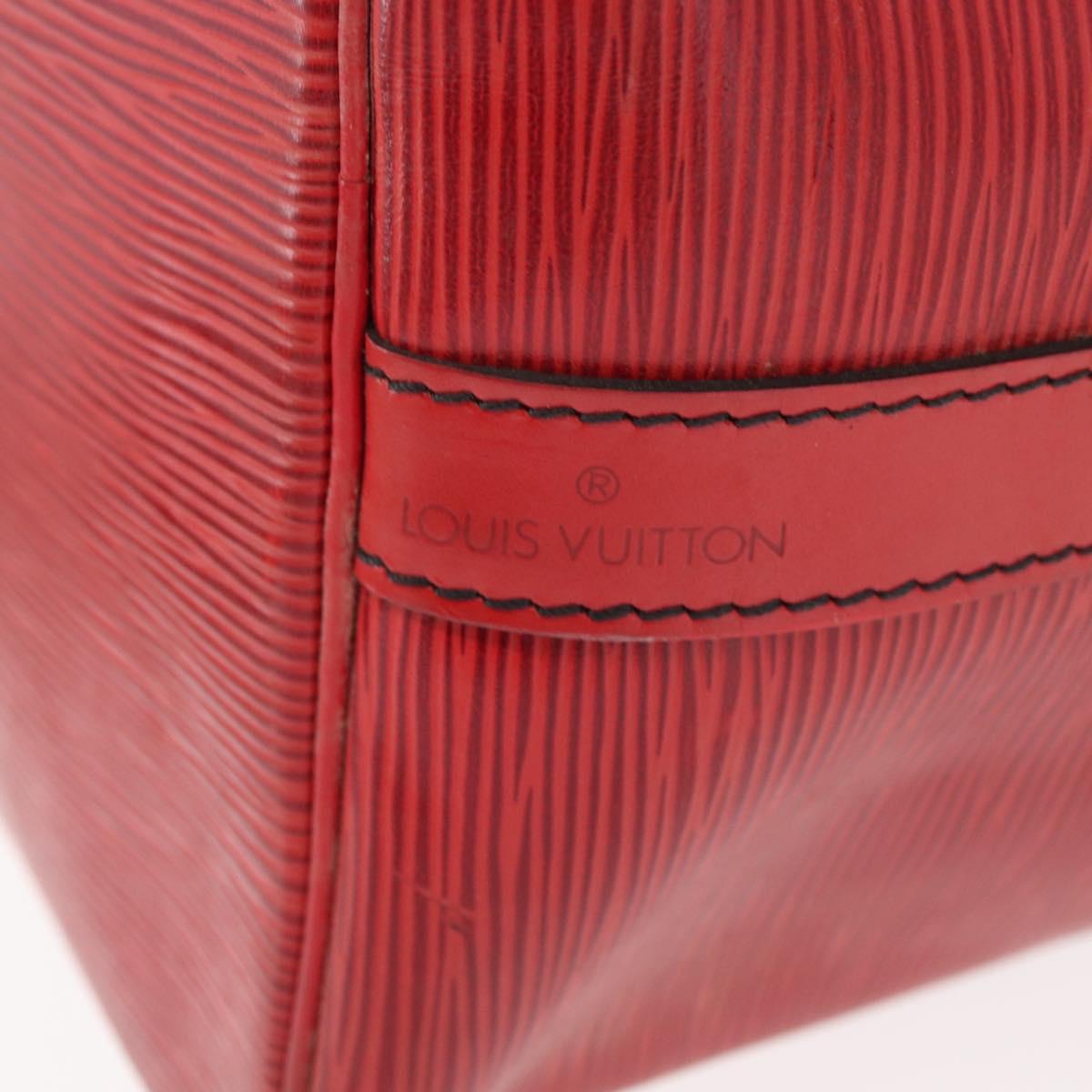 LOUIS VUITTON Epi Petit Noe Shoulder Bag Red M44107 LV Auth 161368