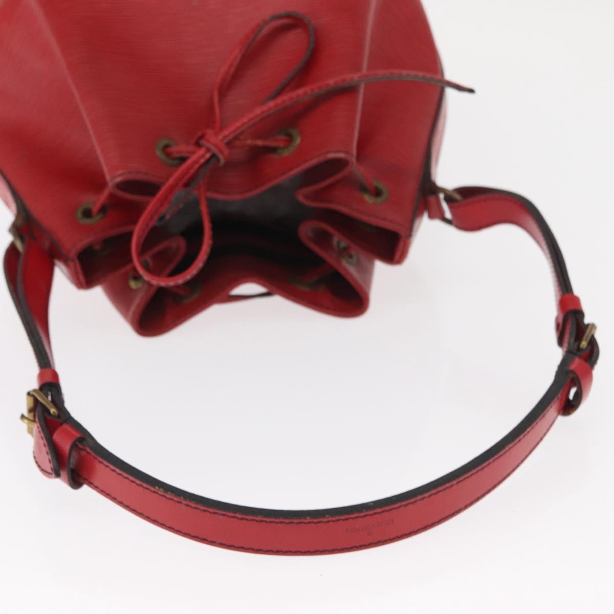 LOUIS VUITTON Epi Petit Noe Shoulder Bag Red M44107 LV Auth 161368
