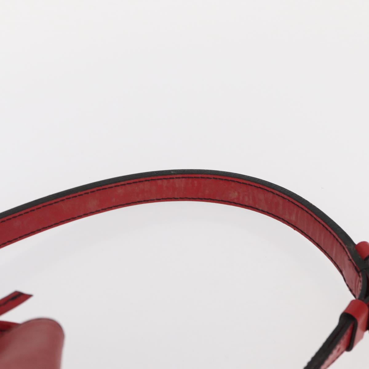 LOUIS VUITTON Epi Petit Noe Shoulder Bag Red M44107 LV Auth 161368