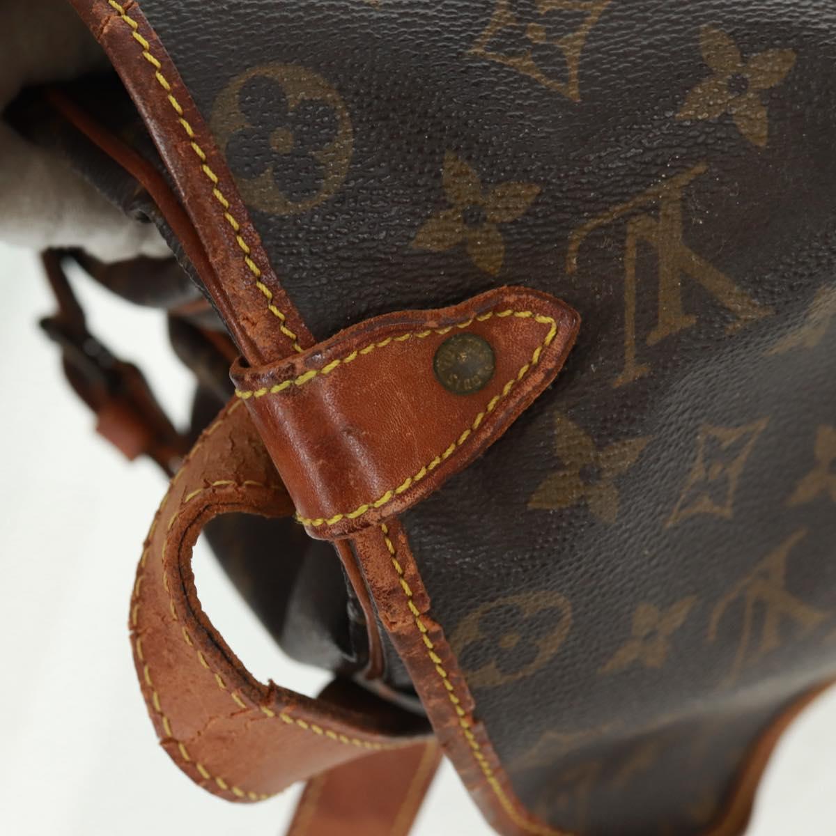 LOUIS VUITTON Monogram Saumur 35 Shoulder Bag M42254 LV Auth 161371