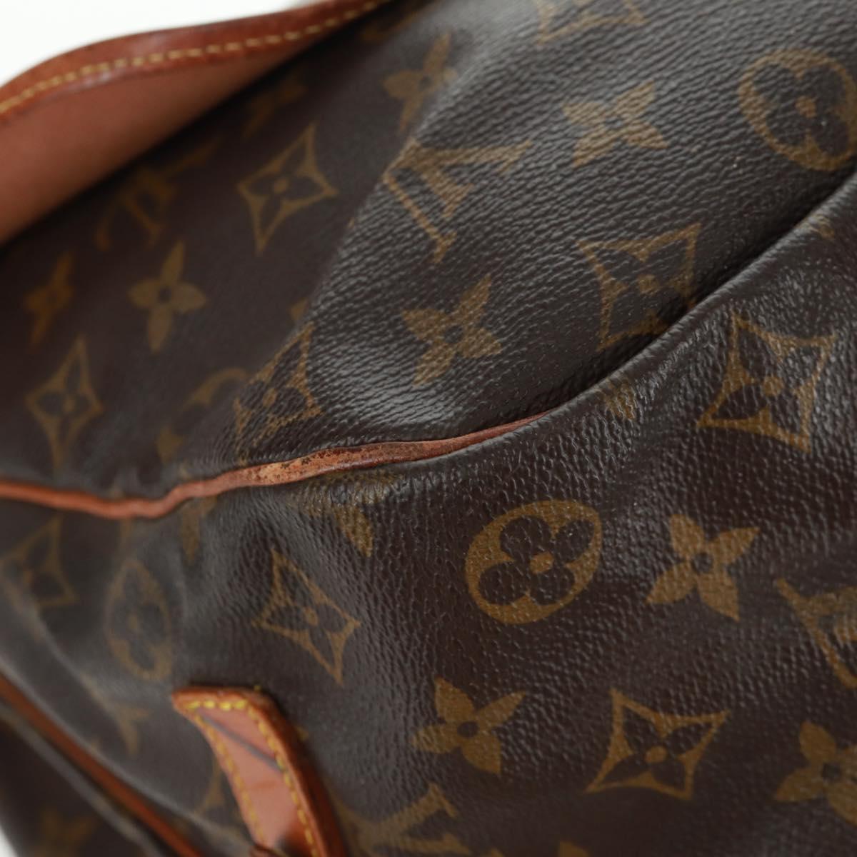 LOUIS VUITTON Monogram Saumur 35 Shoulder Bag M42254 LV Auth 161371