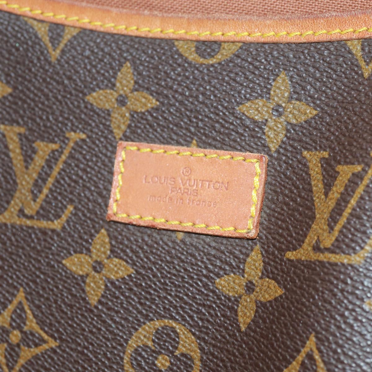 LOUIS VUITTON Monogram Saumur 35 Shoulder Bag M42254 LV Auth 161371