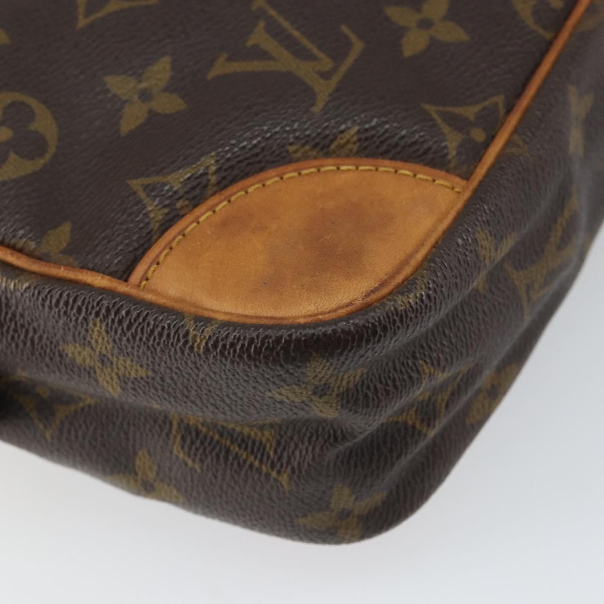 LOUIS VUITTON Monogram Compiegne 28 Clutch Bag M51845 LV Auth 161391
