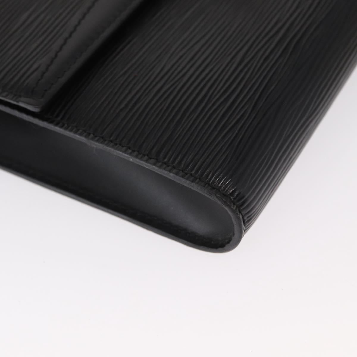 LOUIS VUITTON Epi Pochette Arche Shoulder Bag Black Noir M52572 LV Auth 161398