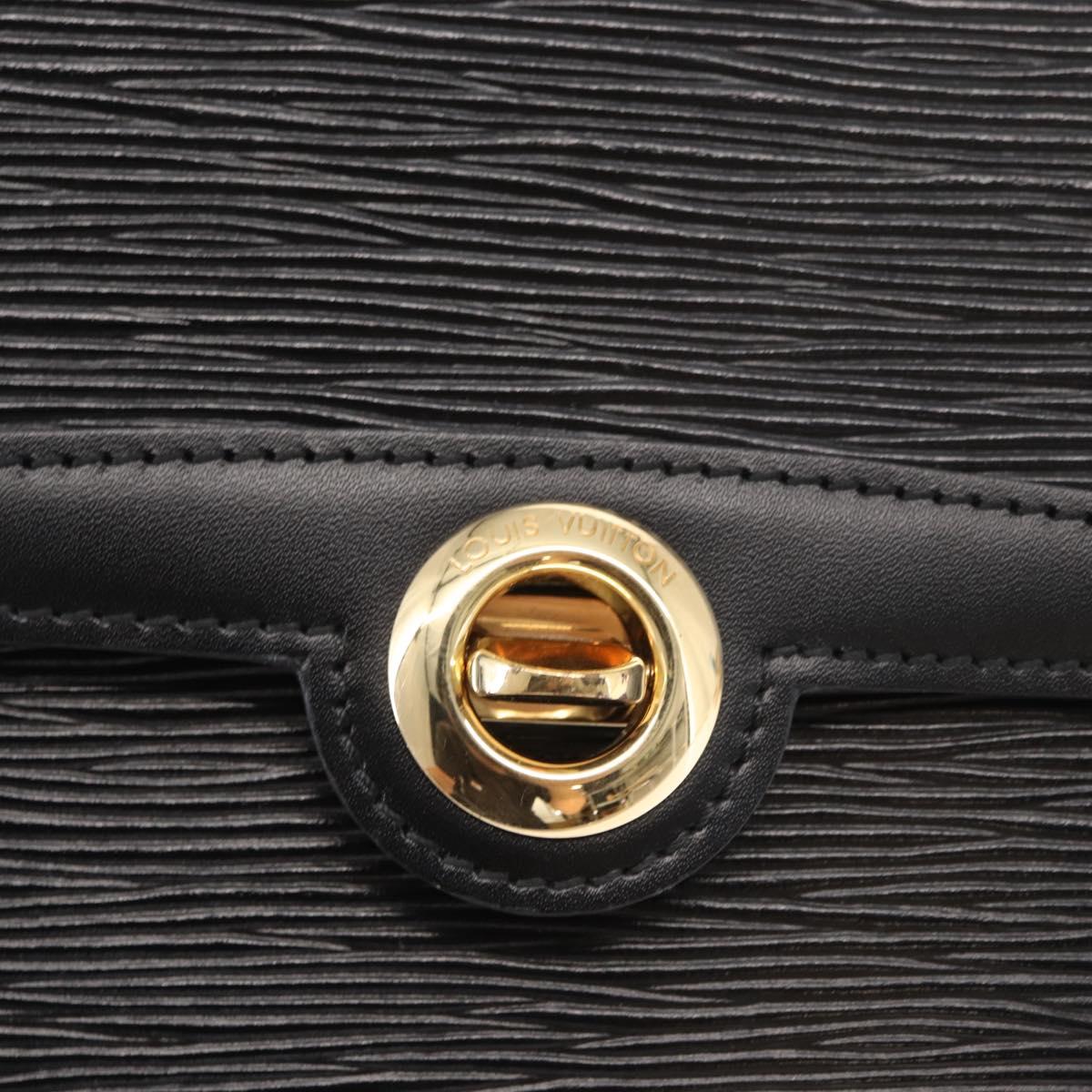 LOUIS VUITTON Epi Pochette Arche Shoulder Bag Black Noir M52572 LV Auth 161398