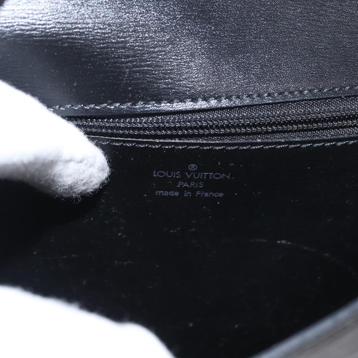 LOUIS VUITTON Epi Pochette Arche Shoulder Bag Black Noir M52572 LV Auth 161398