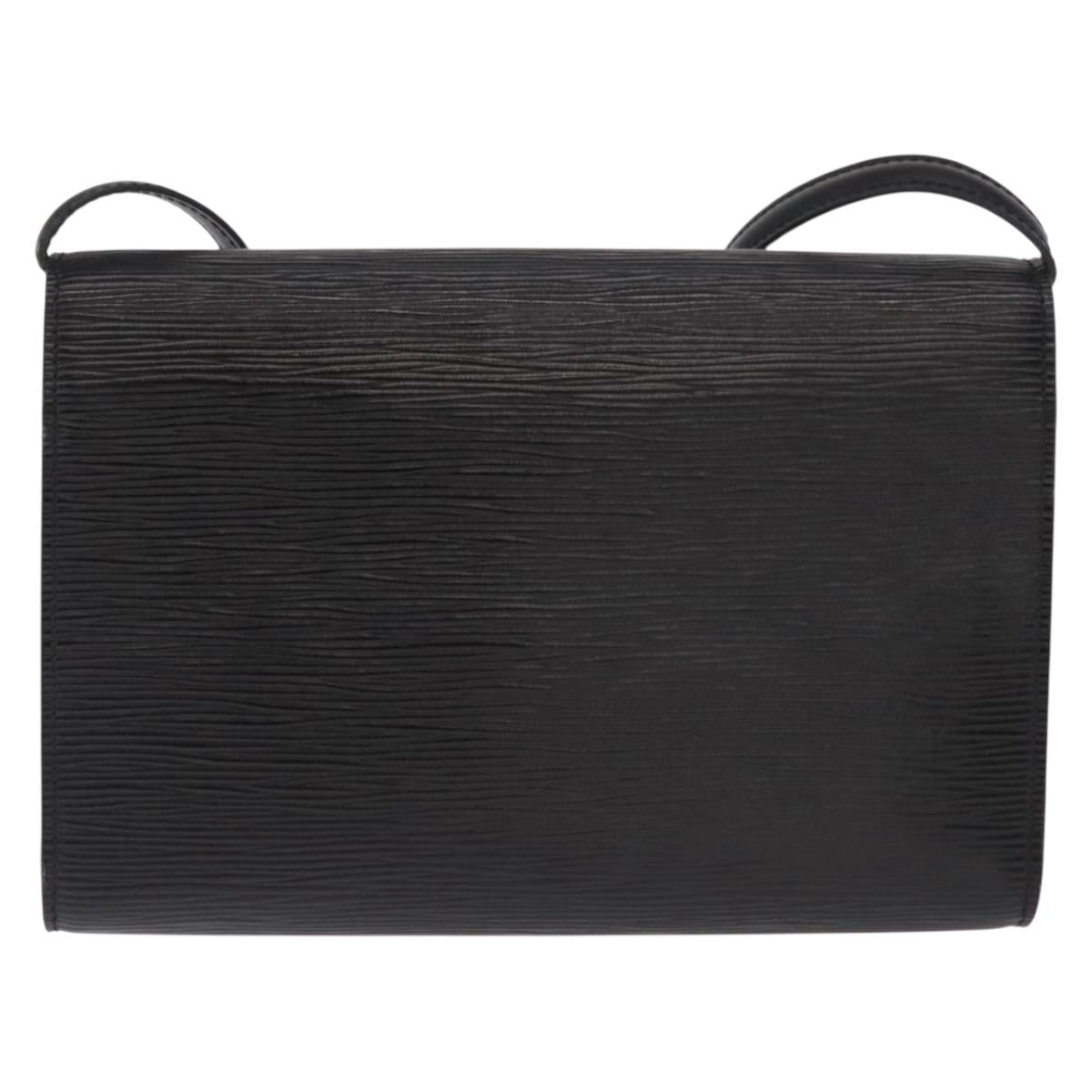 LOUIS VUITTON Epi Pochette Arche Shoulder Bag Black Noir M52572 LV Auth 161398