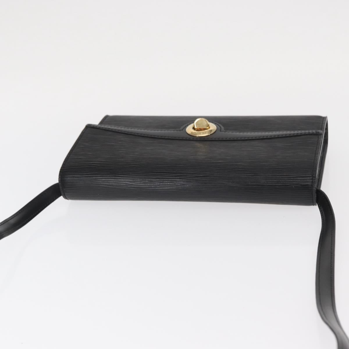 LOUIS VUITTON Epi Pochette Arche Shoulder Bag Black Noir M52572 LV Auth 161398