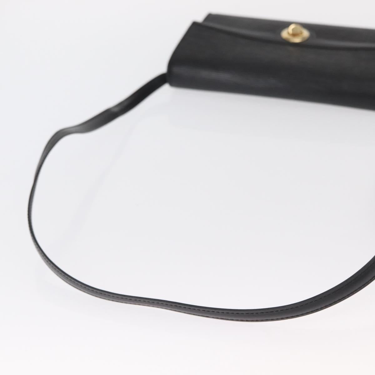 LOUIS VUITTON Epi Pochette Arche Shoulder Bag Black Noir M52572 LV Auth 161398