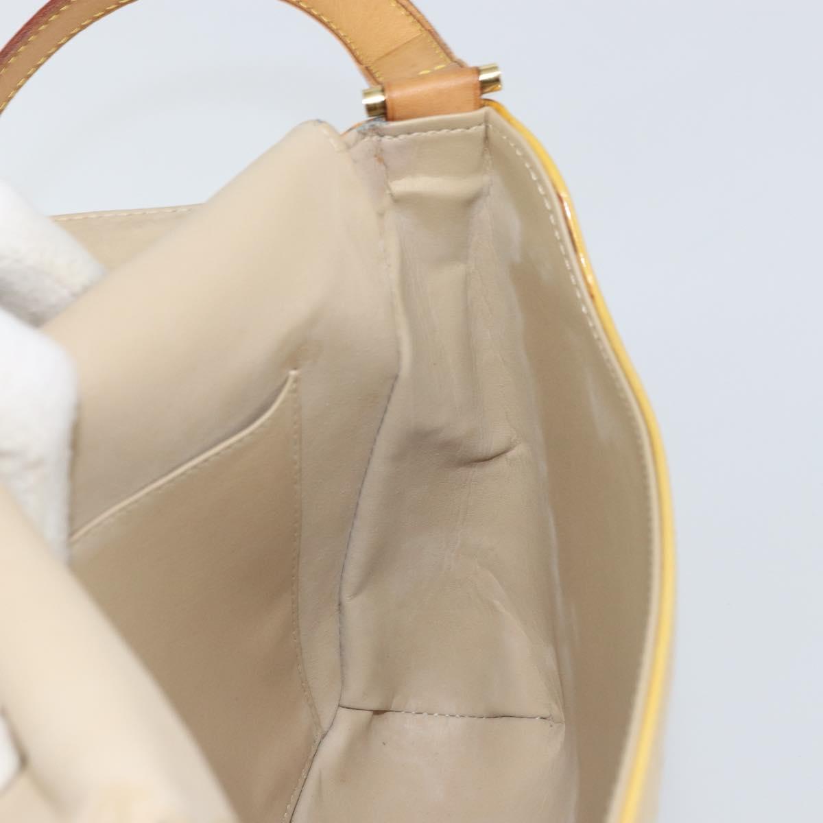 LOUIS VUITTON Monogram Vernis Thompson Street Bag Beige M91301 LV Auth 161400