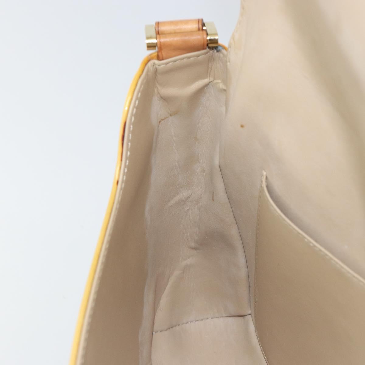 LOUIS VUITTON Monogram Vernis Thompson Street Bag Beige M91301 LV Auth 161400
