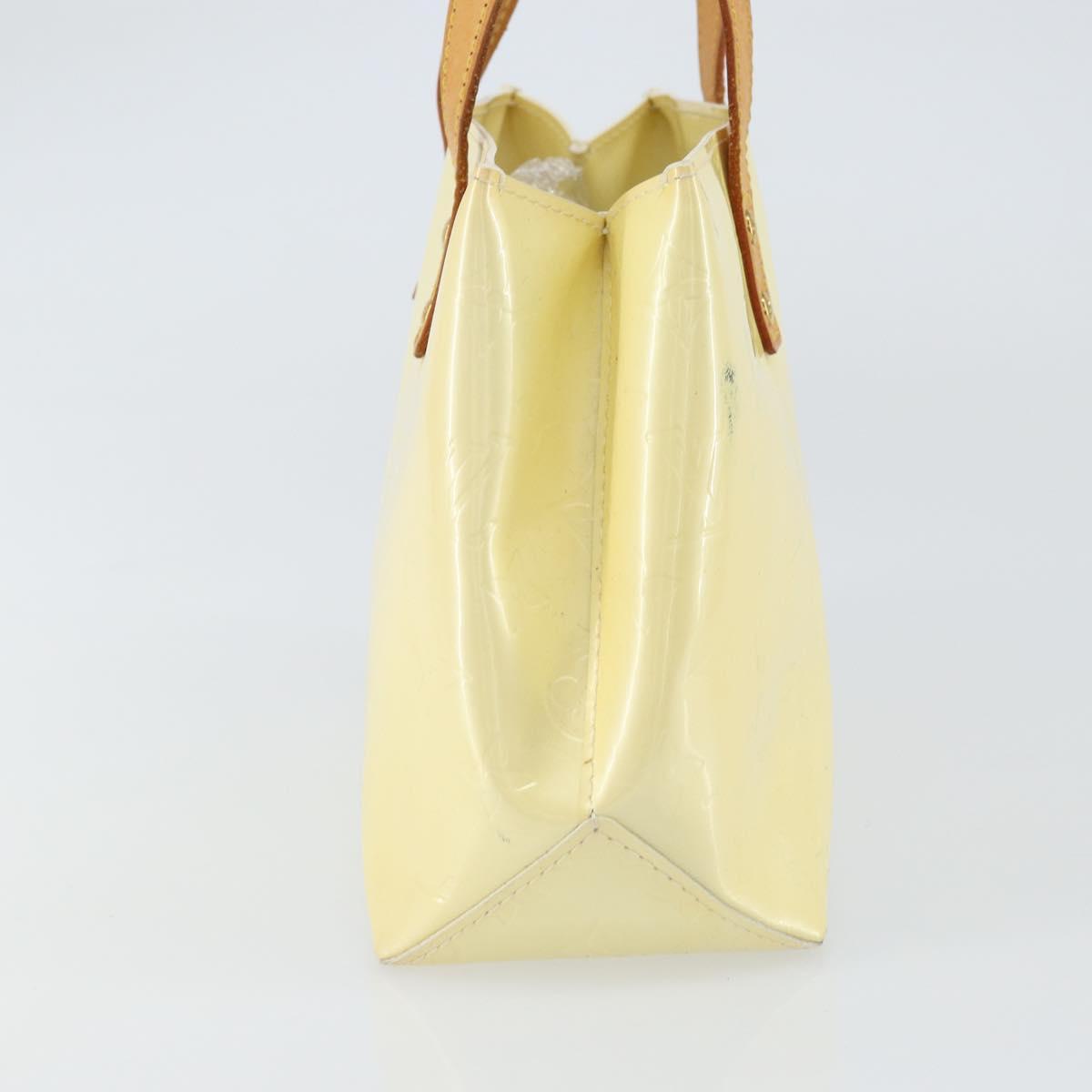 LOUIS VUITTON Monogram Vernis Reade PM Hand Bag Perle M91336 LV Auth 161401