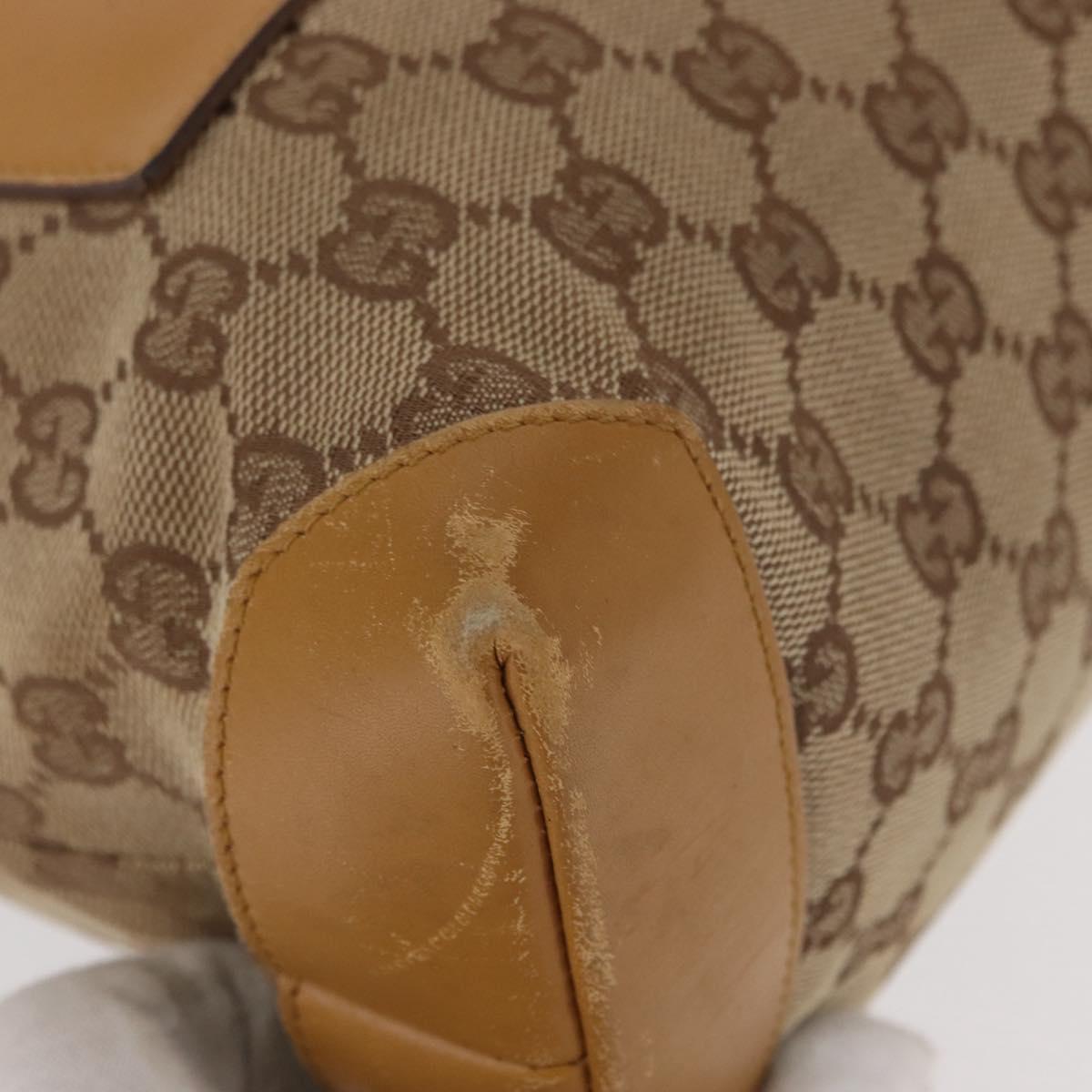 GUCCI GG Canvas Sherry Line Tote Bag Beige 019 0402 1705 Auth 161406