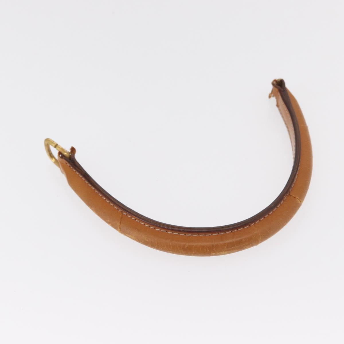 CELINE Macadam Canvas Hand Bag PVC Leather Brown Gold Auth 161411