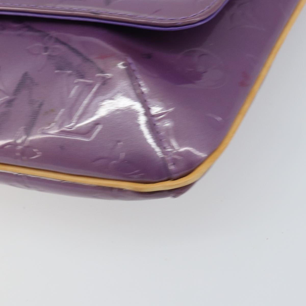 LOUIS VUITTON Monogram Vernis Thompson Street Bag Viole M91095 LV Auth 161428
