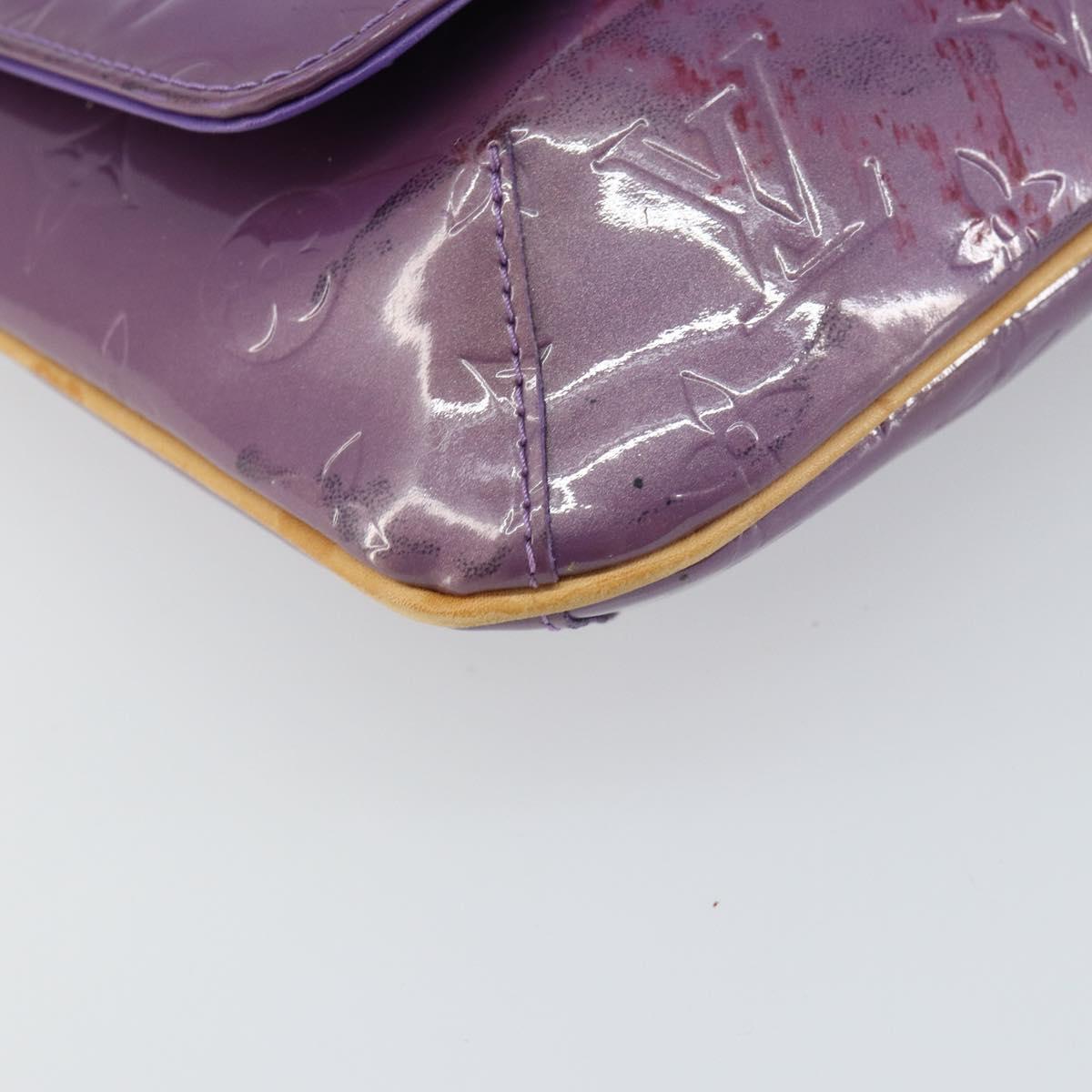 LOUIS VUITTON Monogram Vernis Thompson Street Bag Viole M91095 LV Auth 161428