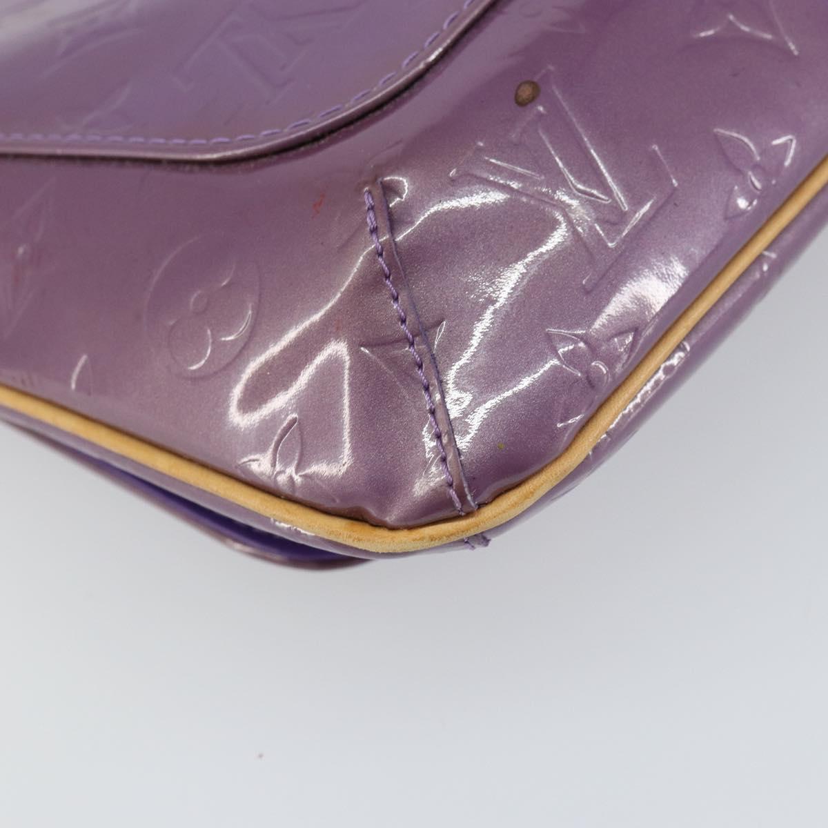 LOUIS VUITTON Monogram Vernis Thompson Street Bag Viole M91095 LV Auth 161428