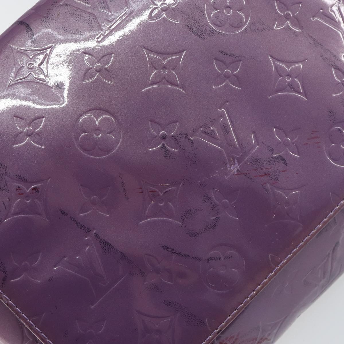 LOUIS VUITTON Monogram Vernis Thompson Street Bag Viole M91095 LV Auth 161428