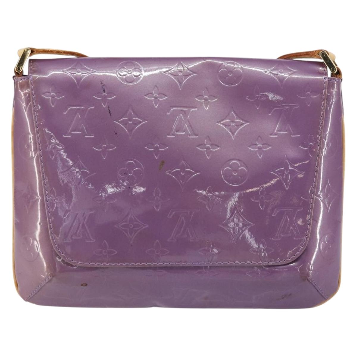 LOUIS VUITTON Monogram Vernis Thompson Street Bag Viole M91095 LV Auth 161428