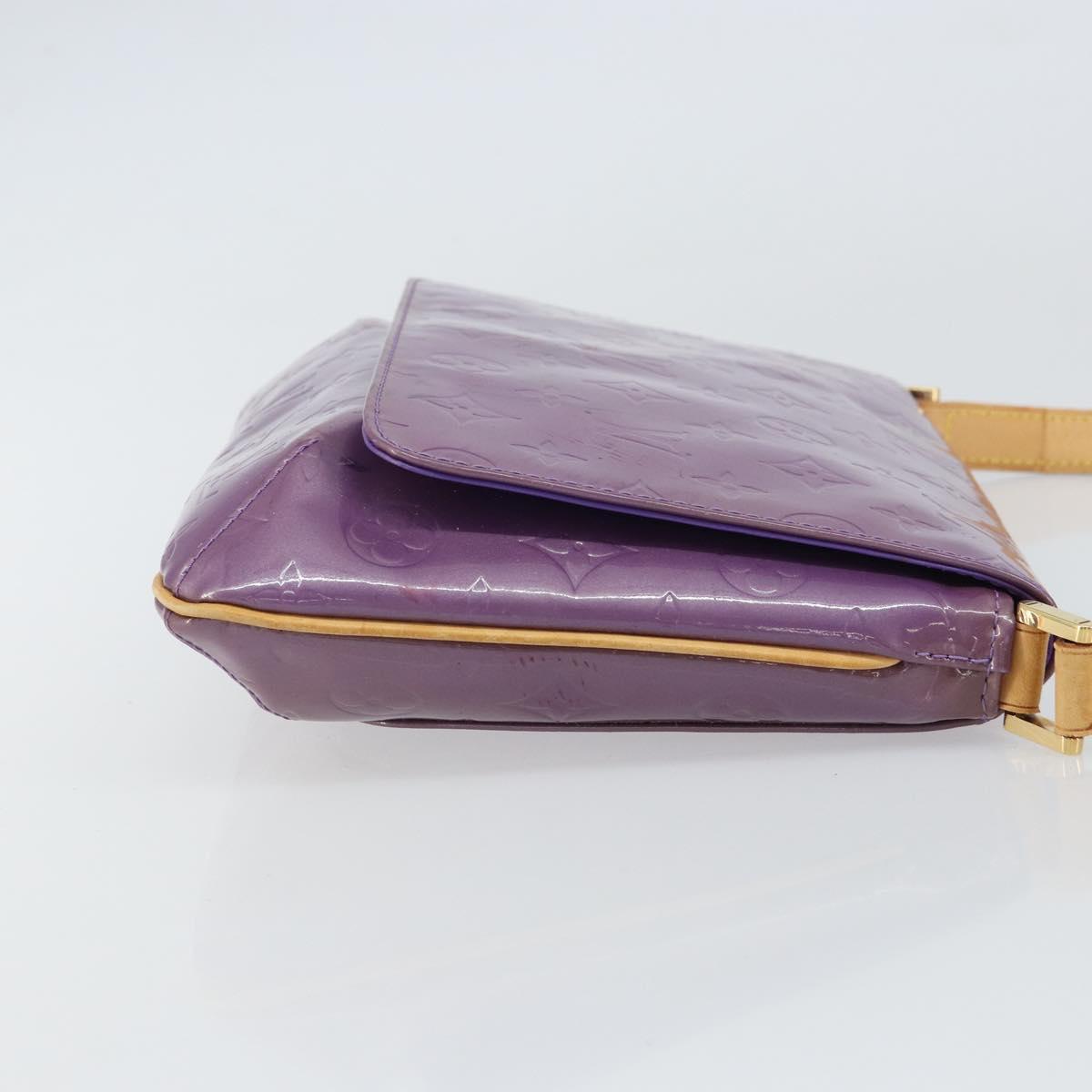 LOUIS VUITTON Monogram Vernis Thompson Street Bag Viole M91095 LV Auth 161428
