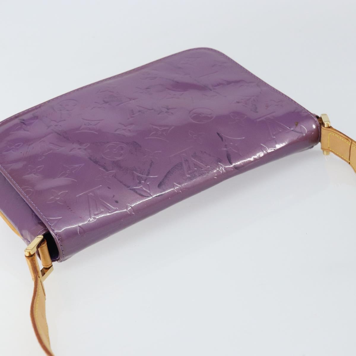 LOUIS VUITTON Monogram Vernis Thompson Street Bag Viole M91095 LV Auth 161428