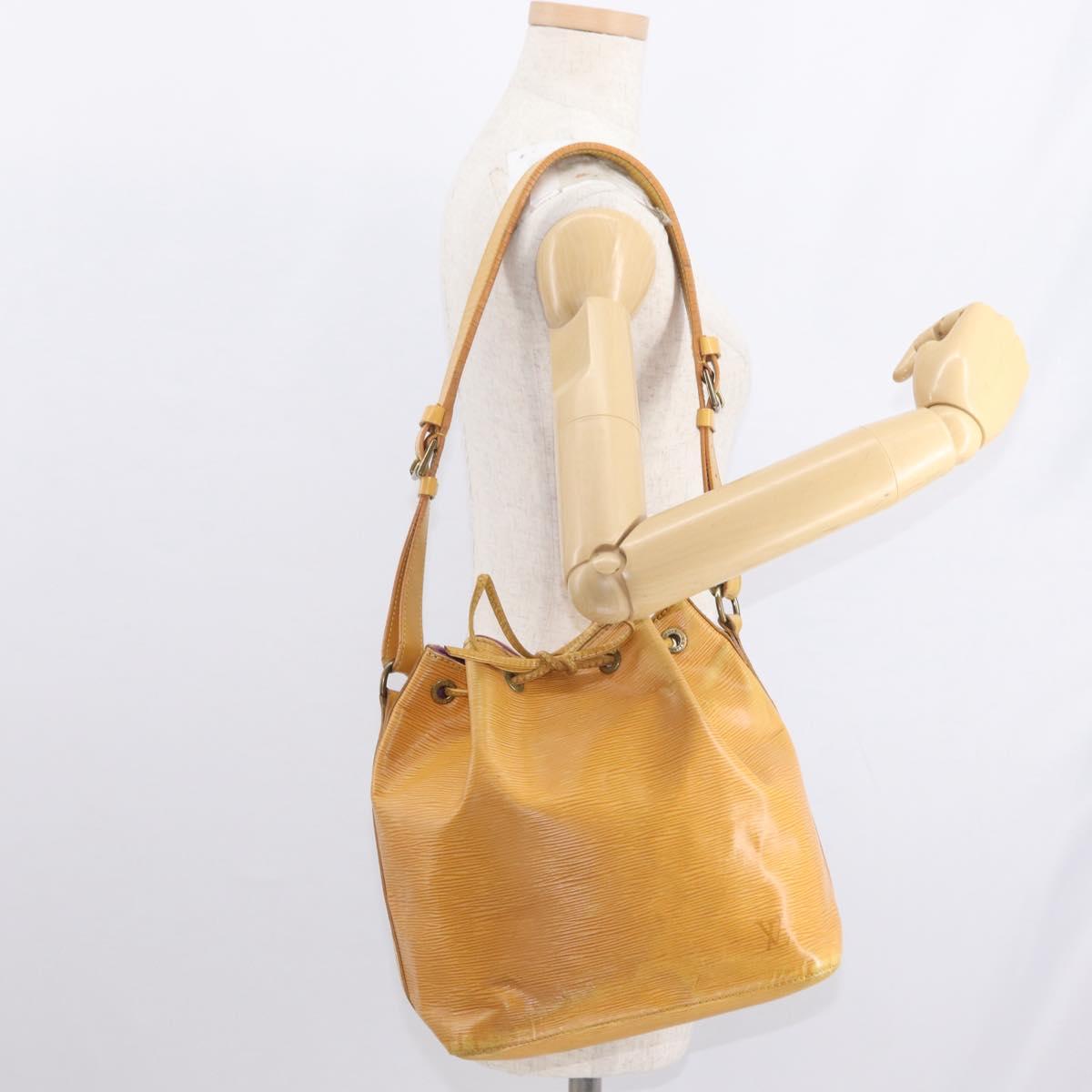 LOUIS VUITTON Epi Petit Noe Shoulder Bag Yellow M44109 LV Auth 161436