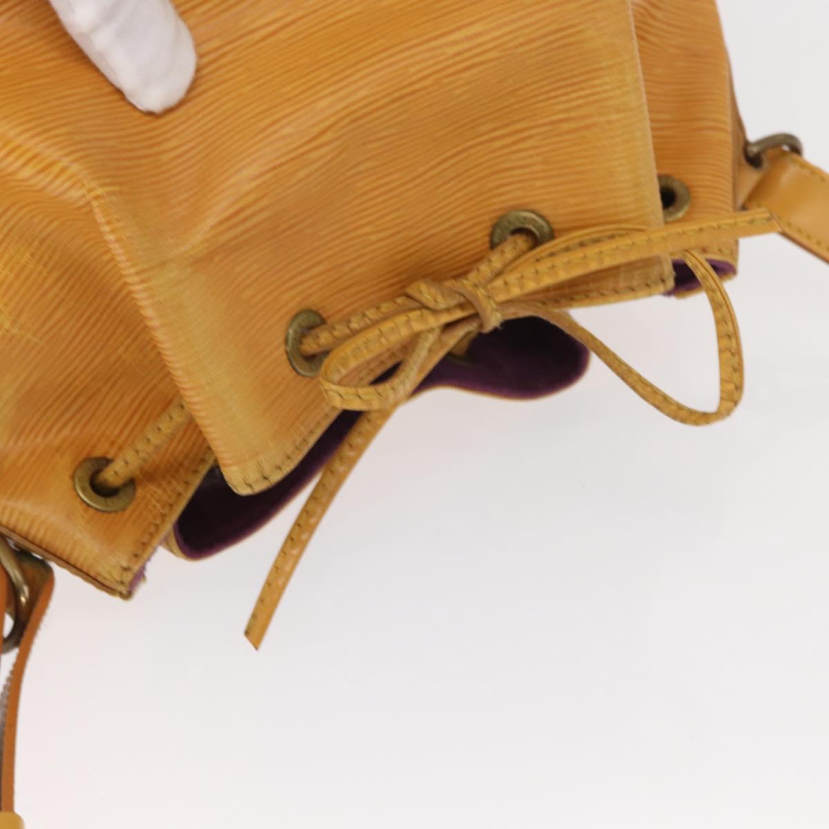 LOUIS VUITTON Epi Petit Noe Shoulder Bag Yellow M44109 LV Auth 161436