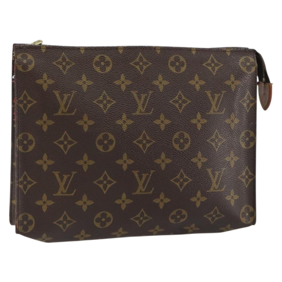 LOUIS VUITTON Monogram Poche Toilette 26 Pouch M47542 LV Auth 161450
