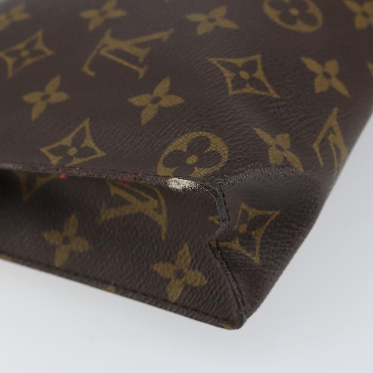 LOUIS VUITTON Monogram Poche Toilette 26 Pouch M47542 LV Auth 161450