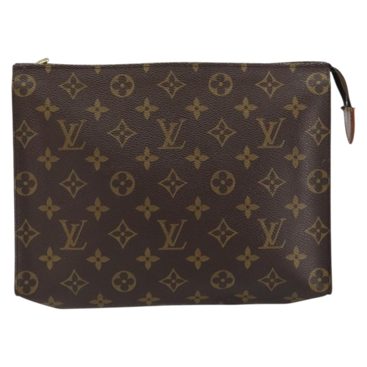 LOUIS VUITTON Monogram Poche Toilette 26 Pouch M47542 LV Auth 161450