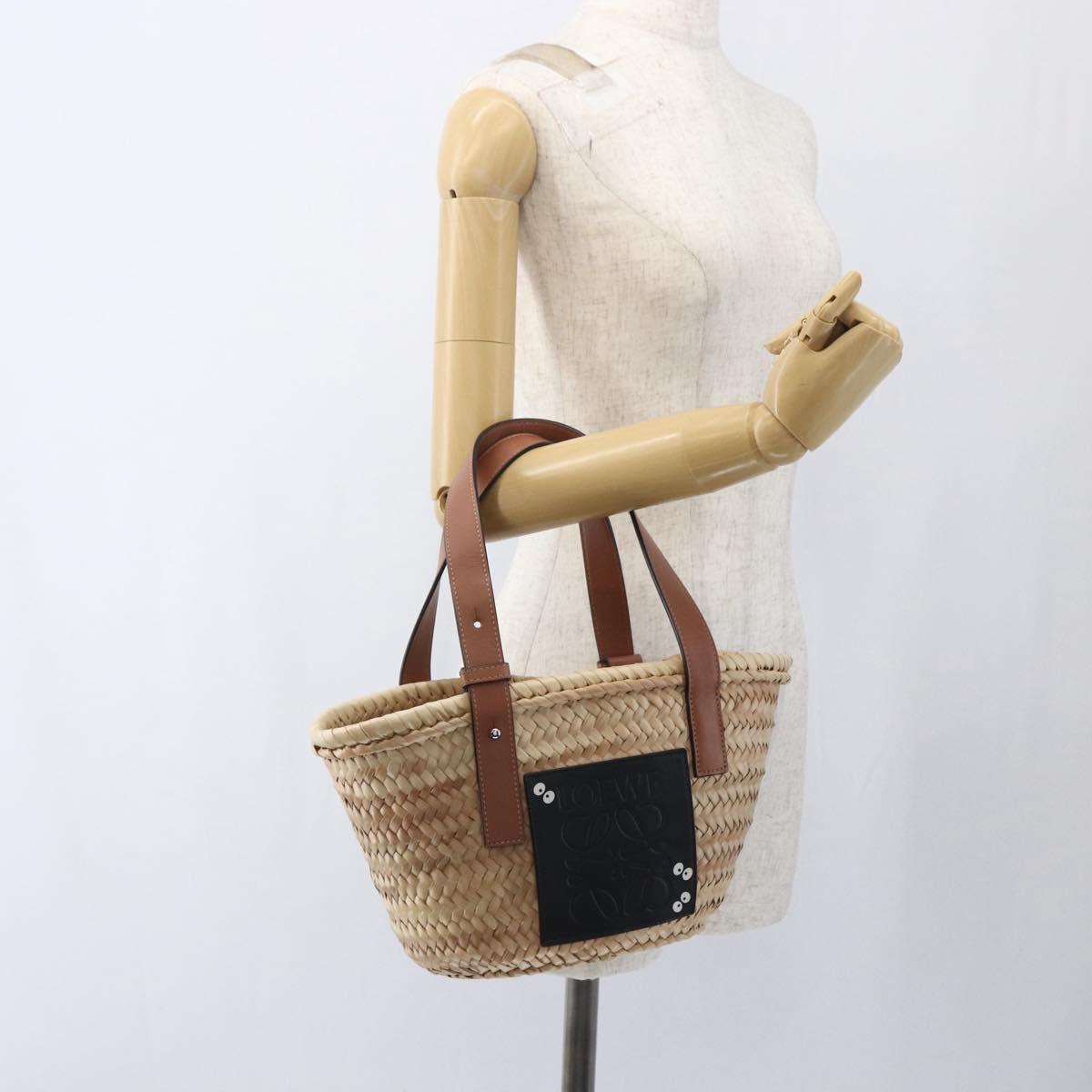LOEWE Small Basket My Neighbor Totoro Makkuro Kurosuke Ghibli Bag Auth 161454SM