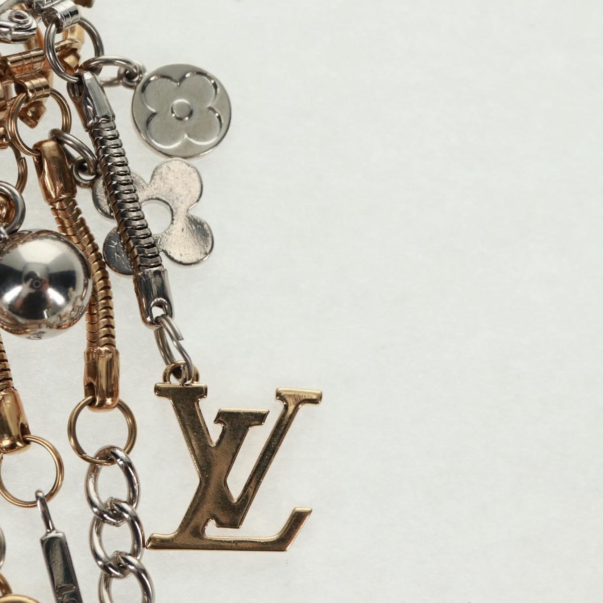 LOUIS VUITTON Key Holder Metal Louis Vuitton ﾃ Judy Blame Gold Tone Auth 161457V