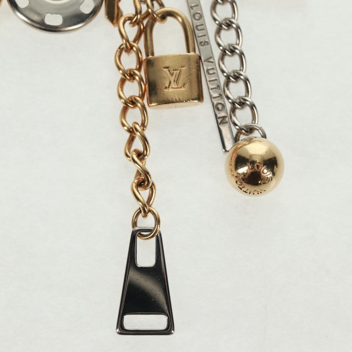LOUIS VUITTON Key Holder Metal Louis Vuitton ﾃ Judy Blame Gold Tone Auth 161457V