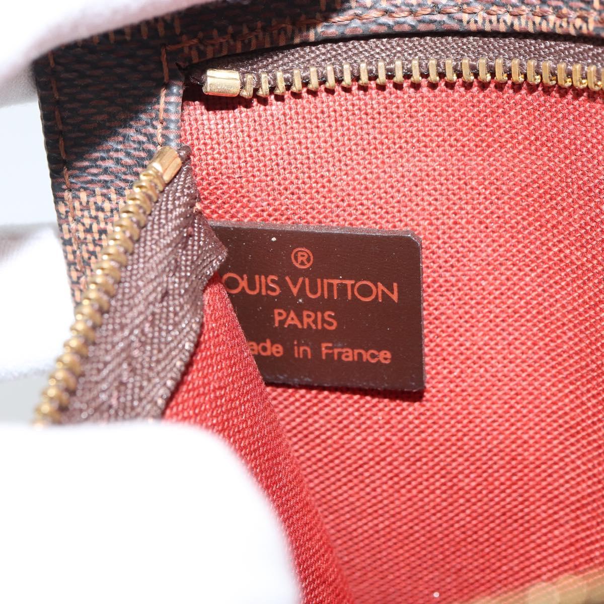 LOUIS VUITTON Damier Ebene Clifton Pouch N51149 LV Auth 161460